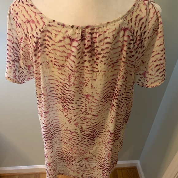 Elle pink/cream tunic, size L - Picture 3 of 5